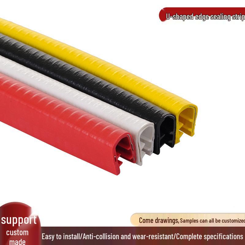 U-Shaped Rubber Edge Protector for Sheet Metal and Glass