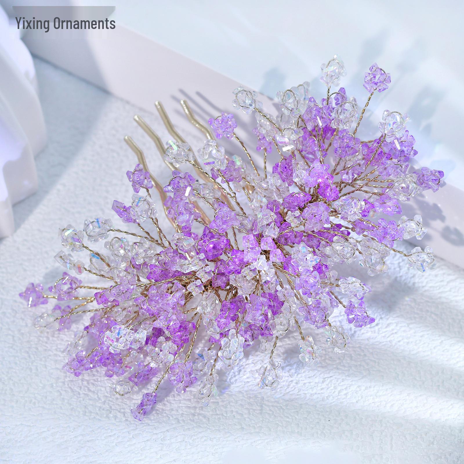 Yixing Design Rhinestone Hairpins - Chinese Style Fairy Headwear A412