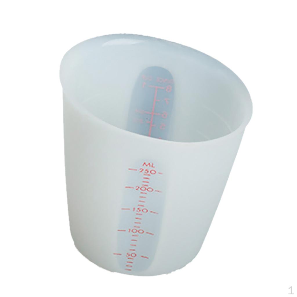 Kitchen Silicone Measuring Cup Mix Stir Pinch&Pour Baking Measurement 250ml/500ml