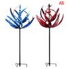 1/2pcs Harlow Wind Spinner Metal Windmill 3D Wind Powered Kinetic Sculpture Lawn Metal Wind Solar Spinners Yard for Garden Decor