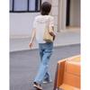 Demana V-Shape Triple-Layer Lace Short Sleeve Shirt