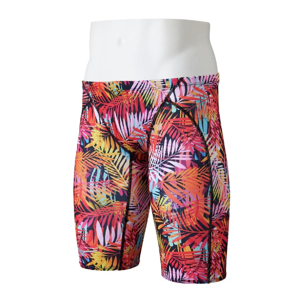 MIZUNO Competitive Race ST Graphic Half Spats N2MBD046 96 Black x Red S (Mizuno) Swimwear, Swimming, Swimming, Swimsuit, Men's