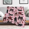 Cryptid Christmas Mothman Throw Blanket Long Lasting Soft Plush Blanket for Daily Use