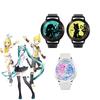 Hatsune Miku Wristwatch 3ATM Waterproof LED Birthday Present Cute Popular Character Merchandise Unisex (B)