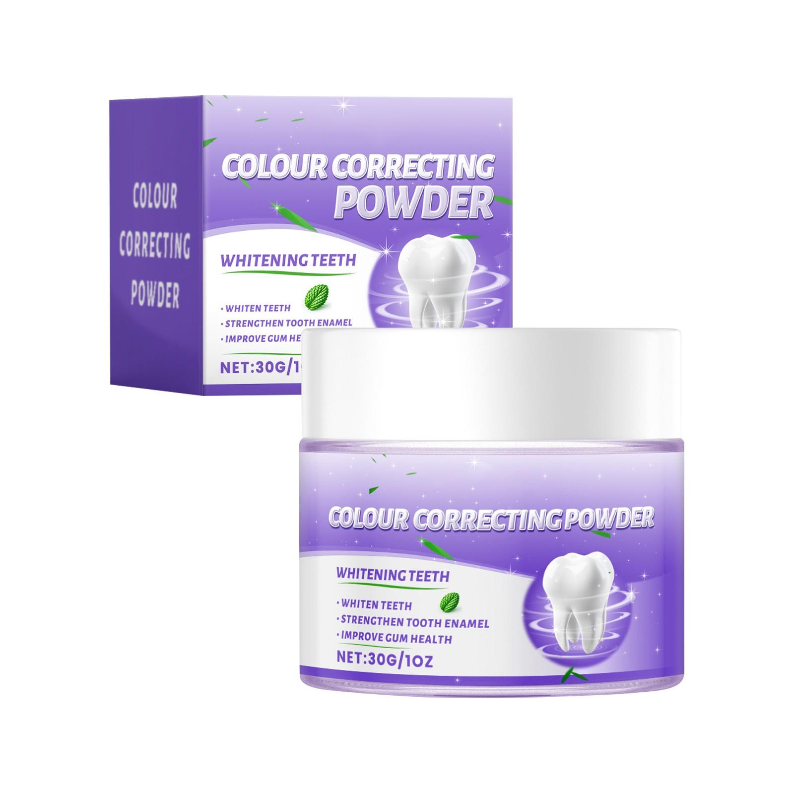 

Порошок для отбеливания зубов и фиолетовый зубной порошок эффективно укрепляют зубы и десны, освежают дыхание и очищают порошок фиолетовый