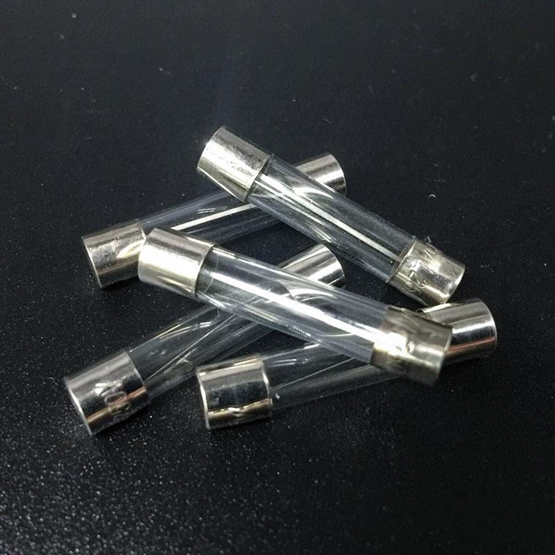 72-Piece Glass Fuse Set: 6x30mm, 0.5A-30A, 9 Types, 8 Each