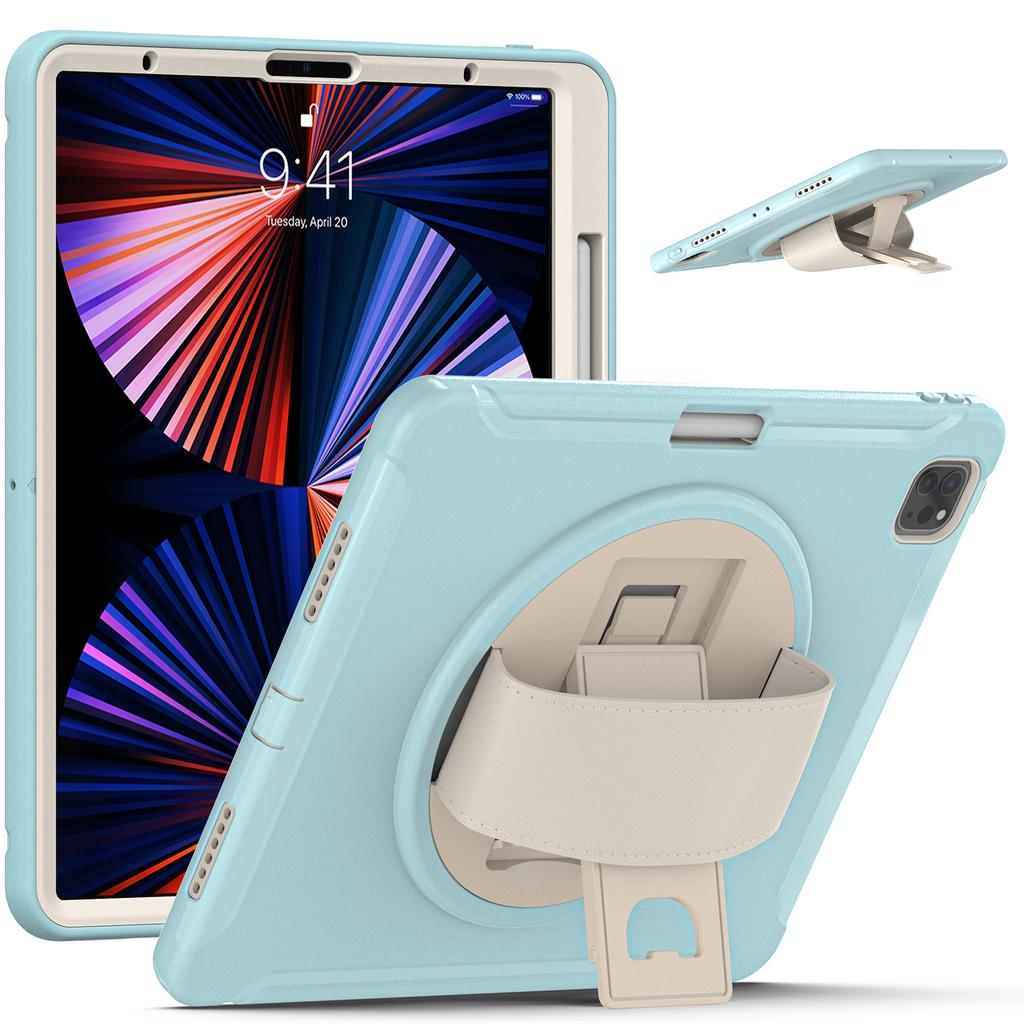 Full Body Protective TPU Silicone Case Tablet Cover for iPad Pro 12.9 Inch 2018/2020/2021/2022 With Pen Slot Design