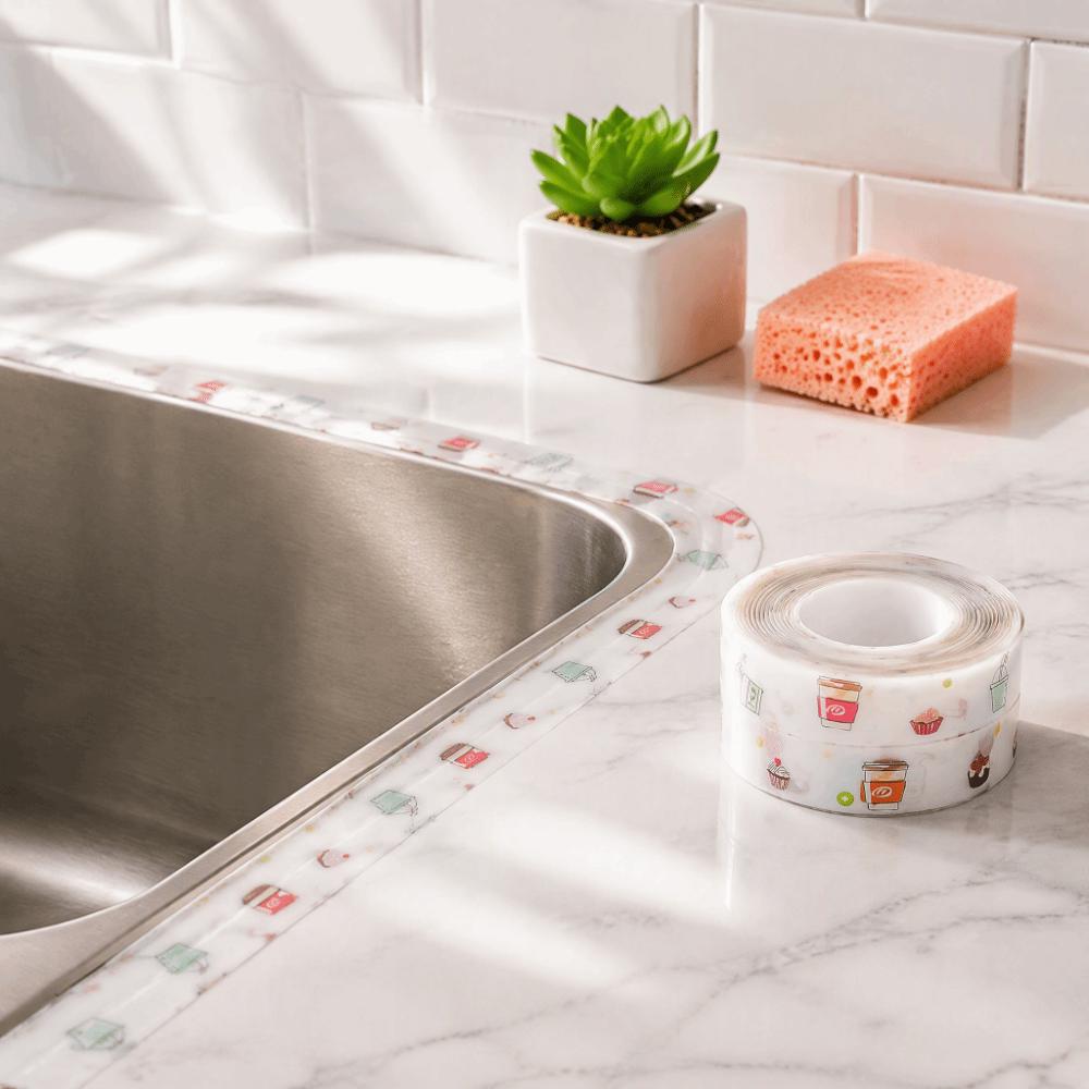 2pcs Waterproof Caulk Tape Self Adhesive Caulk Sealing Tape New Caulk Strip Kitchen