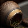 Ceramic Tea Canister Small Sealed Canister Moisture-Proof Storage Canister Coarse Ceramic Jar