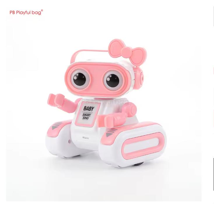 Big Head DIY Intelligent Remote Control Robot Electric Recording Light Music Children's Educational Electric Toys AC221