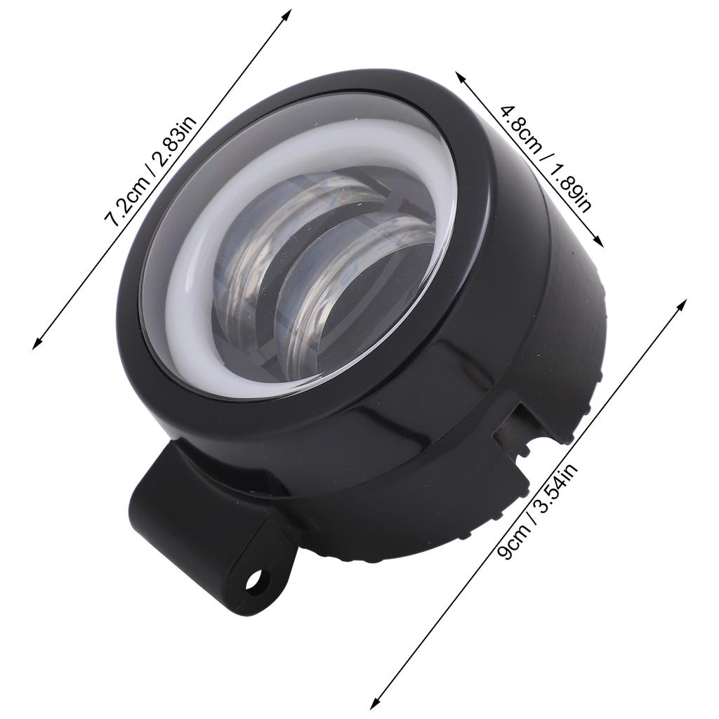 LED Fog Light Auxiliary Lamp 4D Double Lens 20W with   for Motorcycle ATV Truck Boats