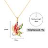 Classic Necklace for Women's Color Epoxy Butterfly Pendant Inlaid Pearl Necklace Handmade Enamel Jewelry Women's Sweater Chain