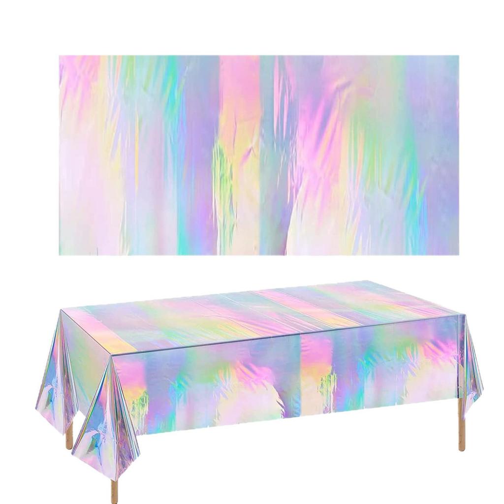 Wasserdichte Dekorative Tischdecke für Feiern: Neujahr, Geburtstag, Valentinstag, Disco, Hochzeit, Picknick - Ölbeständig und Einweg