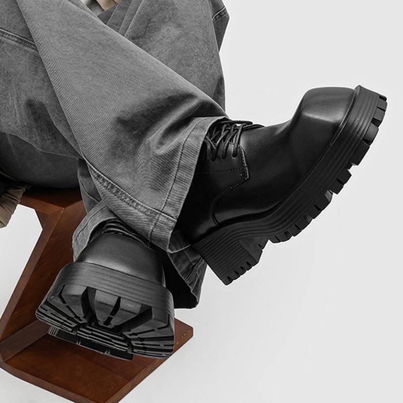 High Quality Men'S Sneakers And Casual Shoe British Big Head Derby Shoe Tooling Shoe Business Dress Shoes For Men Zapatos Hombre