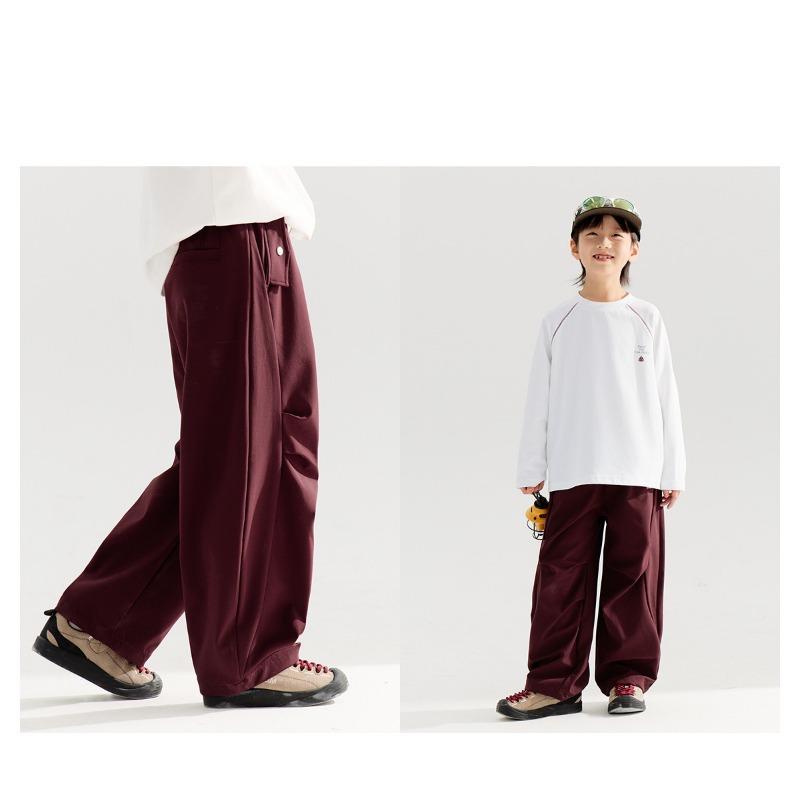 Boys Casual Straight Leg Waterproof Pants For Big Kids Spring Autumn