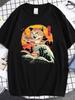 Cotton 100% Homestay Style Cat Print 's Casual Dsome Summer Crew Neck Short Sve T-Shirt Base Top
