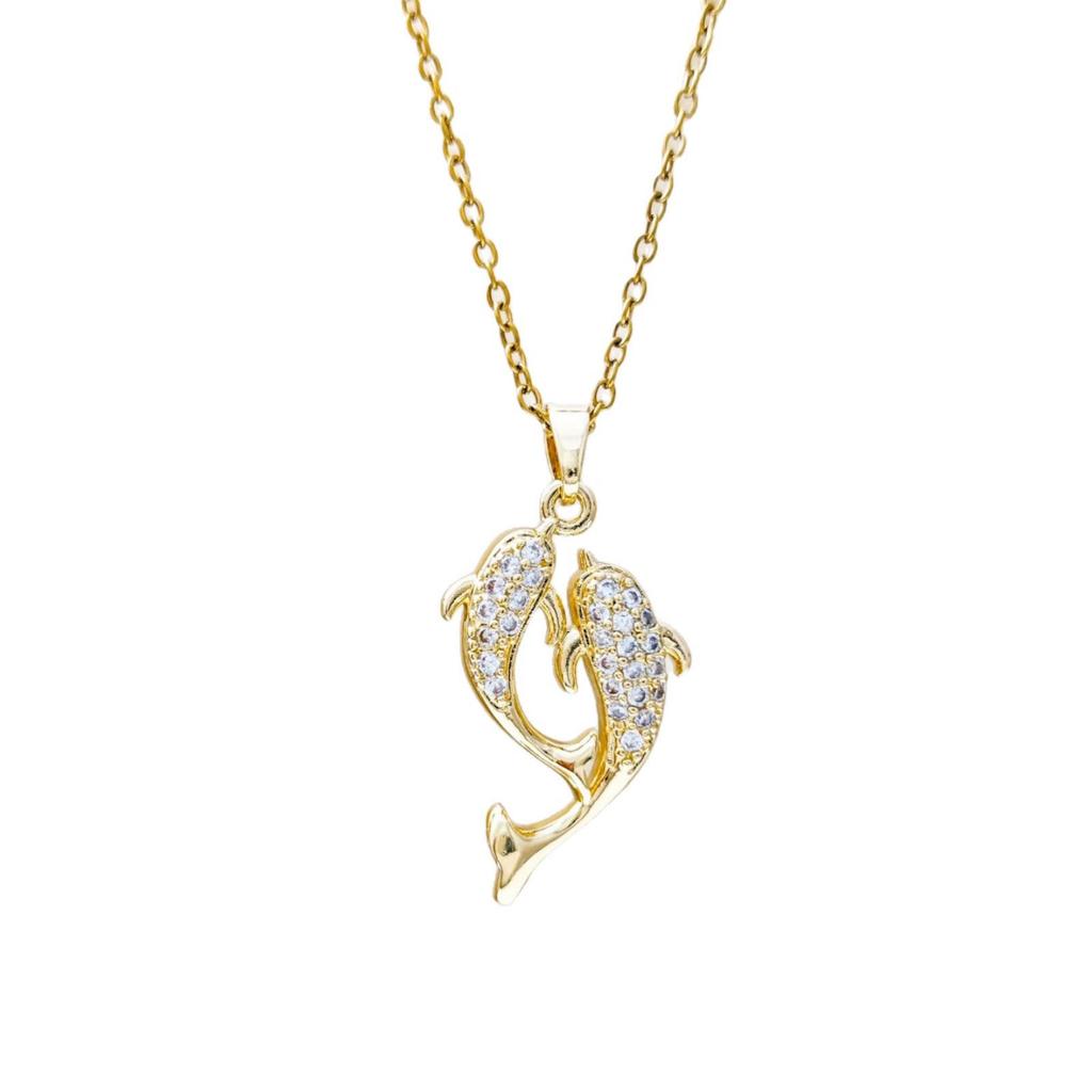 New Year Fish Pendant Titanium Steel Necklace - Women's Light Luxury Romantic High-End Versatile Clavicle Chain