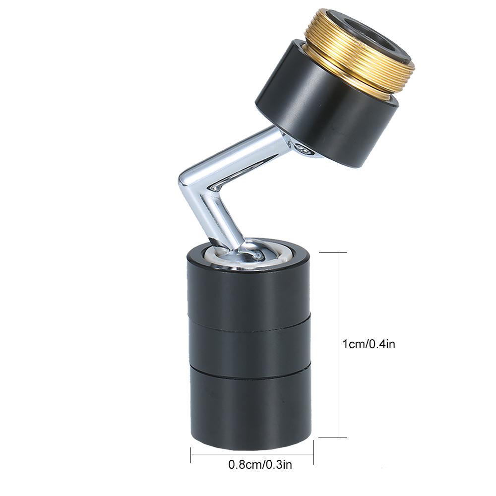 Vodovodní perlátor Rotace o 720 stupňů Univerzální otočný vodovodní kohoutek odolný proti stříkající vodě Úsporný vodovodní kohoutek Koupelna