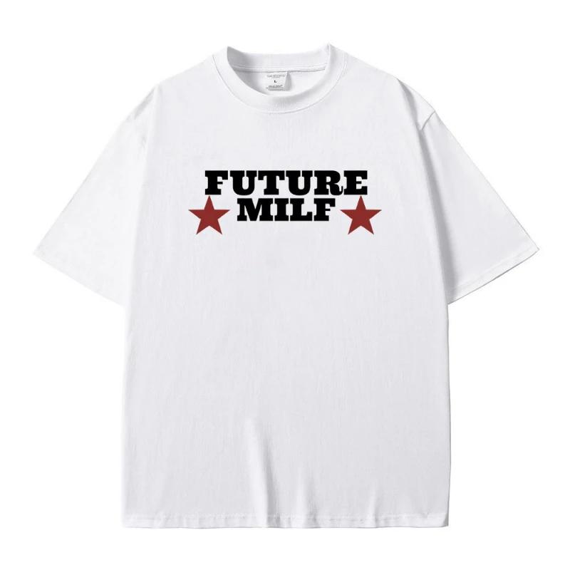 Rapper Future Milf Graphic Print Tshirt Men Women Hip Hop Vintage Tees Male Oversized Streetwear Men's Casual T-shirts