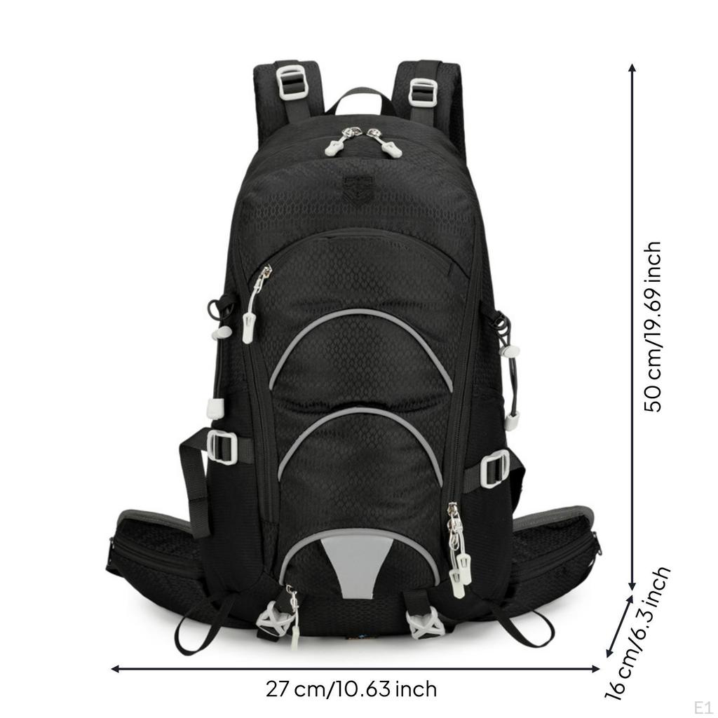Hiking Backpack Lightweight Camping Breathable Daypack Black