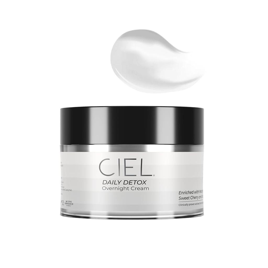 CIEL Daily Detox Overnight Cream - 50 gm | For Dark Spots, Anti-Aging and Replenished Skin | Daily Detox with Collagen-Boosting & Deep Hydration |