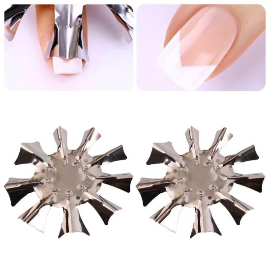 Nail Cutter Plate French Manicure Rust-Proof Stainless Steel Nail Art Manicure Edge Trimmer for Female