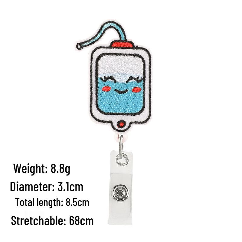 Embroidered ID Badge & Clothing Patch - Easy Pull Buckle for Doctors & Nurses