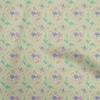 oneOone Georgette Viscose Black Fabric Leaves Fabric For Sewing Printed Craft Fabric By The Yard 42 Inch