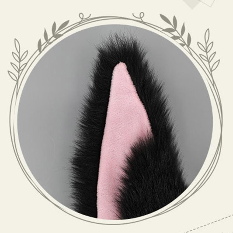 Adult Kids Cute Cosplay Anime Role Ears Shape Headband Plush Hair Hoop Makeup Photoshooting Christmas Party Headpieces