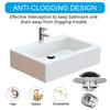 Without Clog Bathtubs Drain Stoppers Featuring Efficient Filters Basket Drain Collector Fit 1.06 1.65Inch Drain Openings