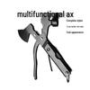 Multifunctional Emergency Hammer: Axe, Pliers, Knife & More for Camping & Vehicle Safety