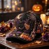 Adjustable Halloween Printed Hat for Men and Women - Novelty Costume Party Accessory