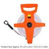 Open Reel Measuring Tape, 328 Feet, 100 Meters, Fiberglass Tape Measure, Retractable Folding Long Tape with Hand Crank - Open Tape Measure for Track a