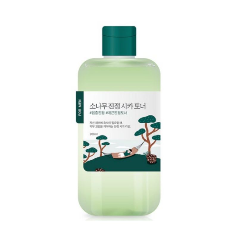 ROUND LAB For Men Pine Calming Cica Toner 200ml – Soothing Hydrating Toner for Sensitive Skin, Post-Shave Care & Skin Barrier Support