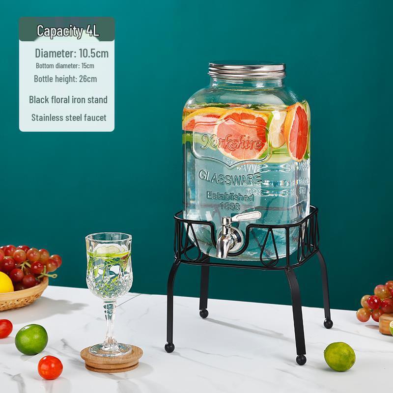 Cola Beverage Bucket with Faucet - Ideal for Lemon Juice, Fruit Tea, Cocktails, and Cold Water