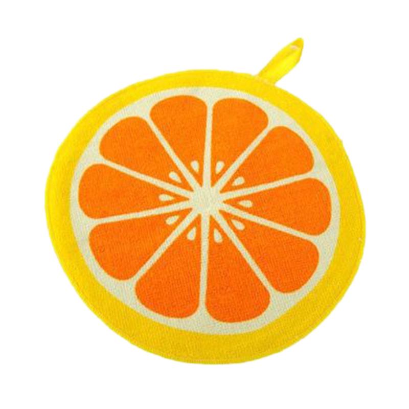 Hanging Towel Quick-Dry Cute Fruit Print Dish Cloth Microfiber Absorbing Wiping Napkin Cloth Kitchen Household Cleaning Tools