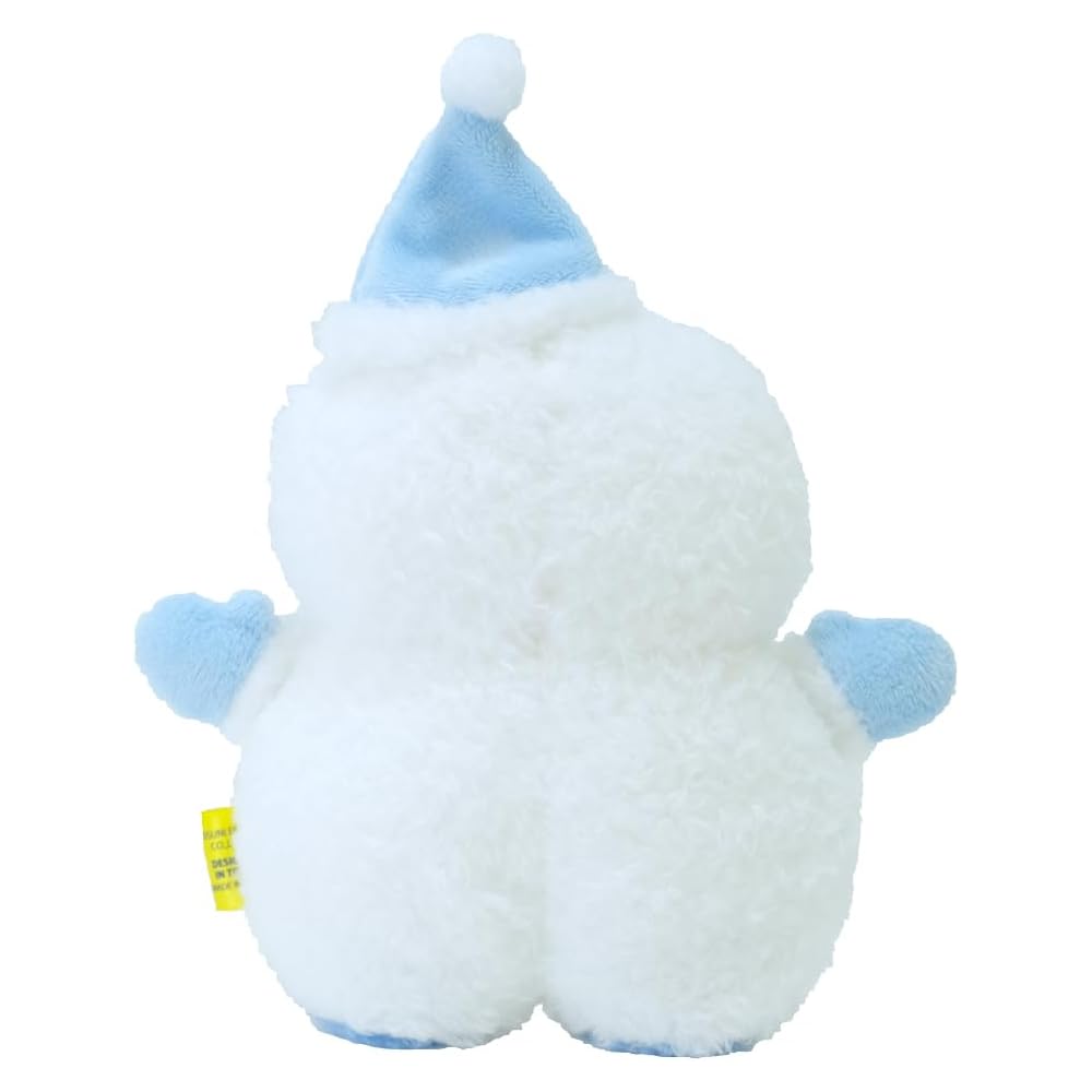 Sanlemon Fuwafuwa Tatton Snowman Plush Toy Blue 15x6x17.5cm Cute Winter Christmas Decoration