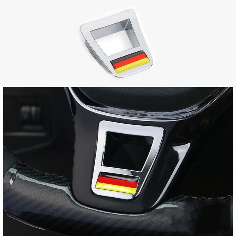 2025 Chaud 1Pcs ABS Autocollants de Garniture de Volant de Voiture Logo R Accessoires Pour Volkswagen GTI R-Line Polo Golf Passat Scirocco Beetle