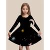Girls' 3D Moon and Star Dress Long Sleeve Summer Spring Vacation Daily Holiday Princess Beautiful Sweet Kids 4-12 Years Casual Dress A Line Dress