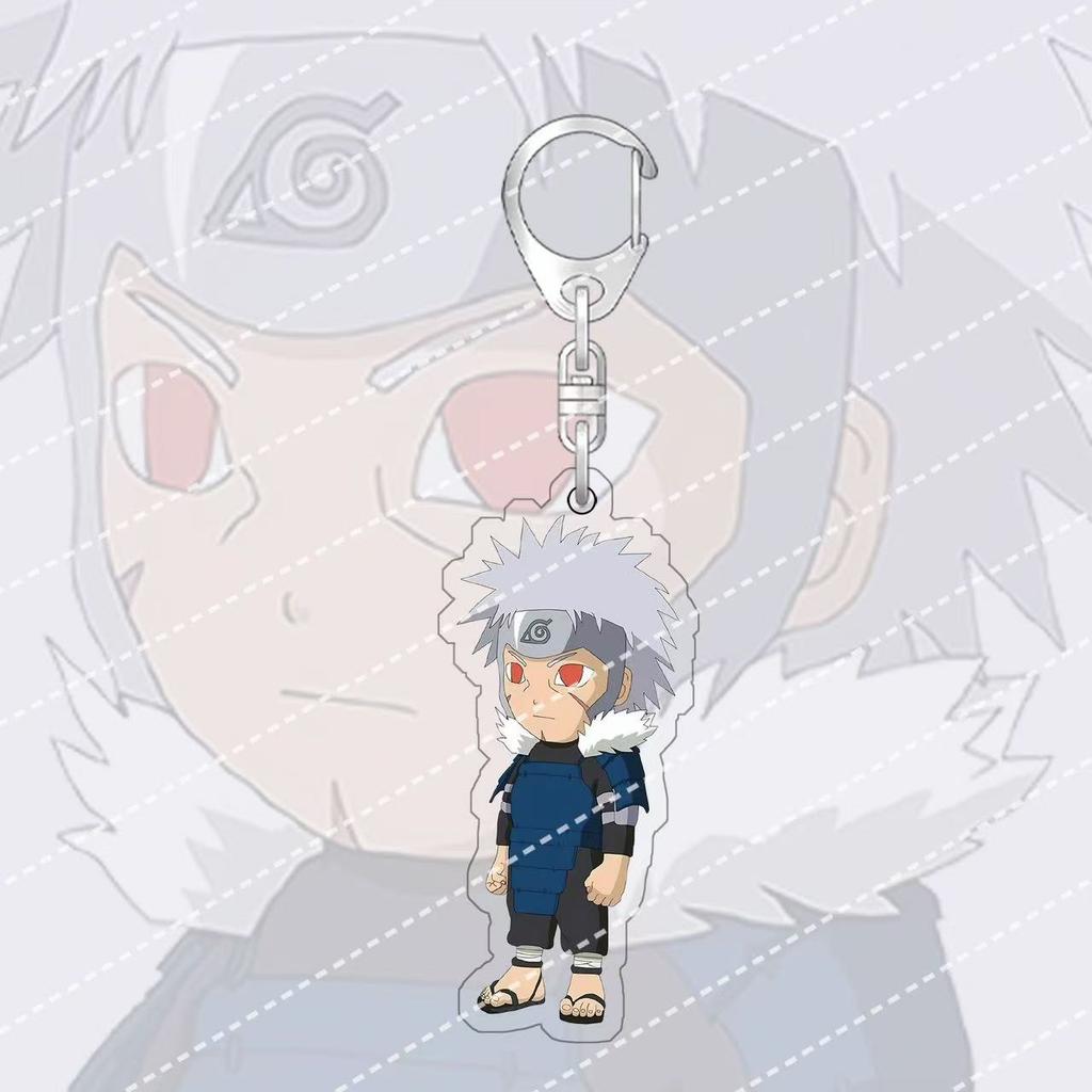 Anime Naruto Acrylic Keychain Accessaries Uzumaki Naruto Cartoon Keyring