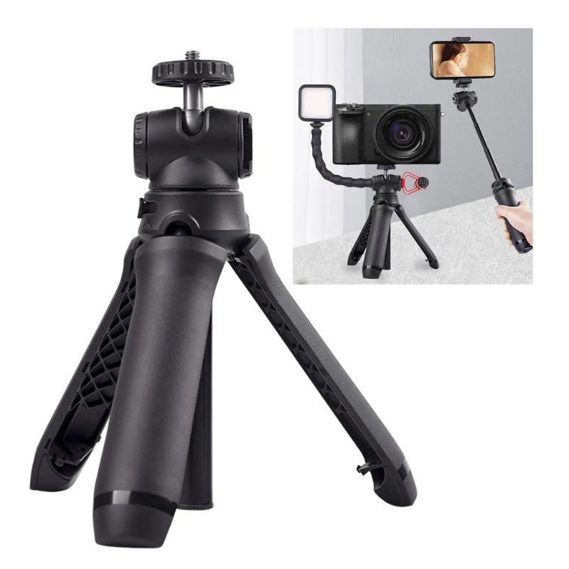 Extendable Phone Tripod Universal 1/4Inch Screw Mount Flexible 360 Rotation For Vlog Photography Content Creation