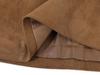 Melard Women's Brown Suede Petite A-line Skirt, Plus Size, Spring & Autumn Hip-Hugging Short Skirt