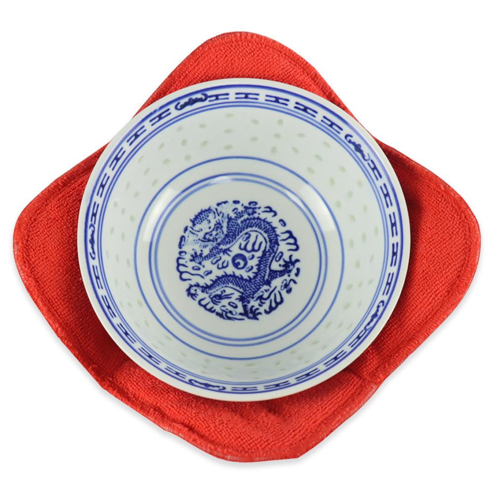 4 Pieces Bowl Mat Pad For Microwave Food Heating Safe Hot Bowl Holder Heat Proof