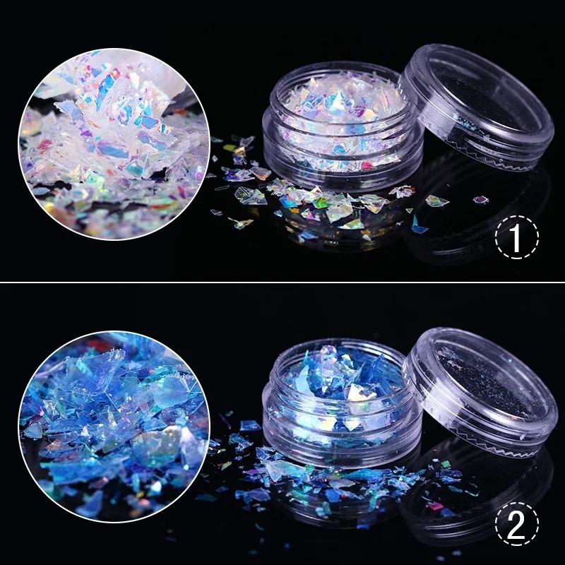 New 4Box/set Manicure Diamond Jewelry Sparkle Glitter Nail Laser Phototherapy Nail Accessories  Pieces DIY