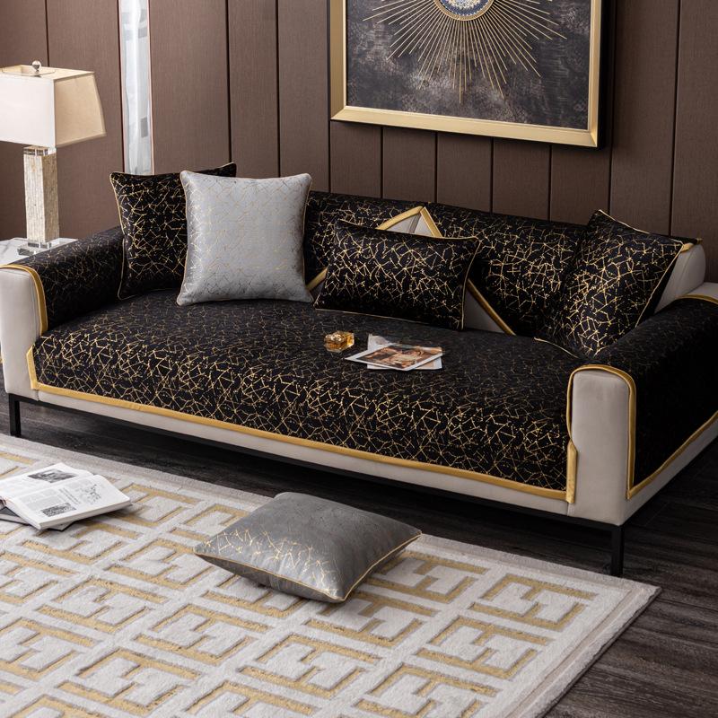 Chenille Sofa Cushion Four Seasons Universal Simple Modern Nordic Entry Lux Style Cover Backrest Towel Cover Cloth Non-Slip Cushion