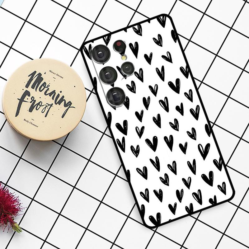 Heart Cartoon Girls Case For Samsung Galaxy S25 Ultra S23 S22 S21 S20 S24 Ultra S9 S10 Plus S25 FE Phone Cover