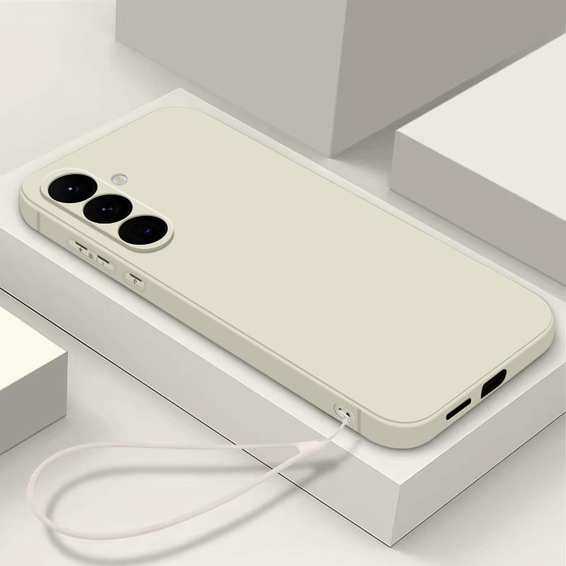 Soft Silicone Lanyard Case For Samsung Galaxy S23 S24 S25 Ultra S22 Plus S23 S24 FE A55 A53 A54 A35 A15 A16 A25 5G Phone Cover