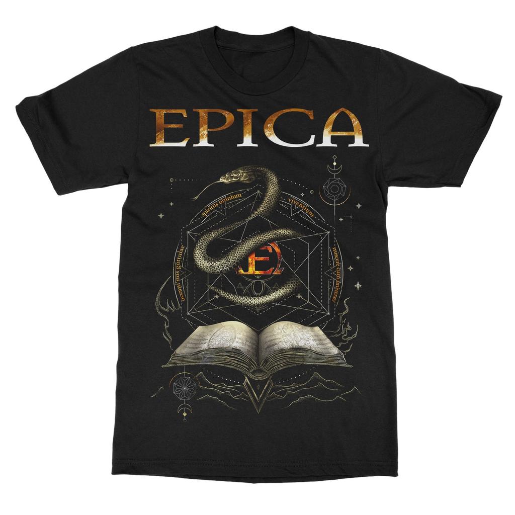 Epica  ARCANA Band TShirt  Cotton Graphic Tee Unisex Women Summer Streetwear Top