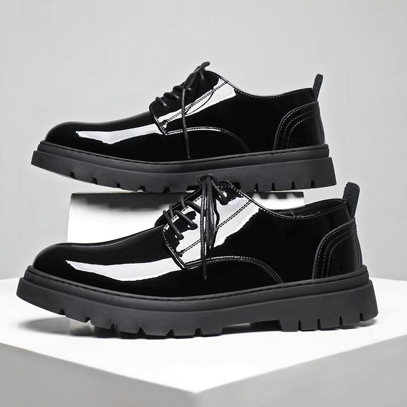 Fashion Hot Sale Casual Leather Shoes for Men Lace Up Oxford Footwear Outdoor Office Mens Formal Dress Shoes Elegantes Business Sneakers