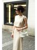 Handmade Lambskin Chain Crossbody Women's Dumpling Handbag